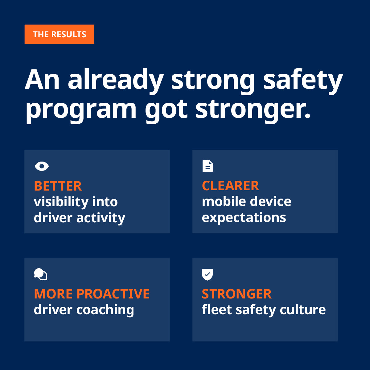 Strengthening fleet safety before a serious incident occurs.