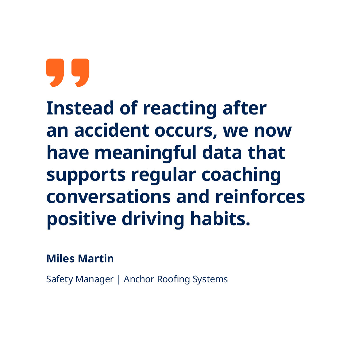 Strengthening fleet safety before a serious incident occurs.