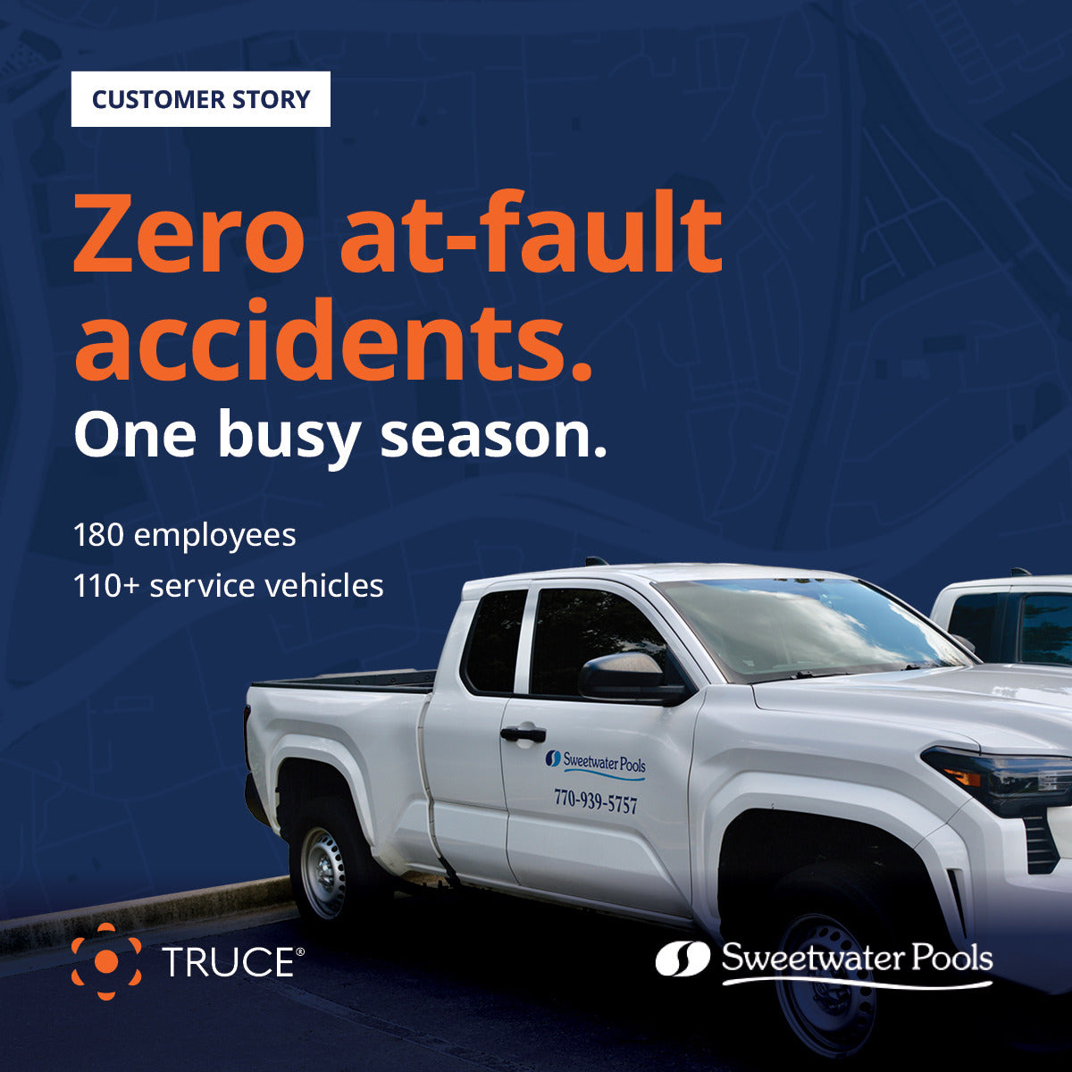 Zero at-fault accidents during the busiest season.