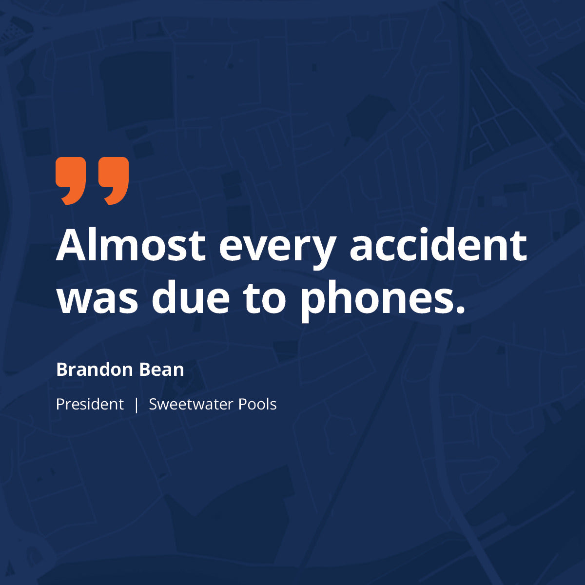 Zero at-fault accidents during the busiest season.